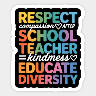 After School Teacher Appreciation Week Back to School Sticker